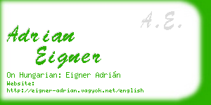 adrian eigner business card